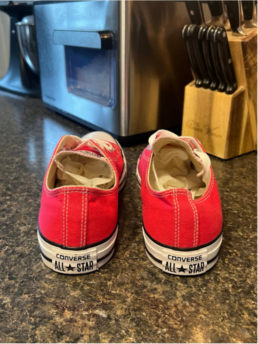 New Converse Low Top Sneakers in Bright Pink with White Accents - Picture 3 of 10